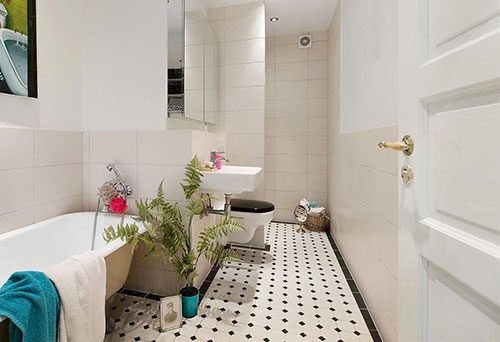 Simpele, tóch stijlvolle badkamer