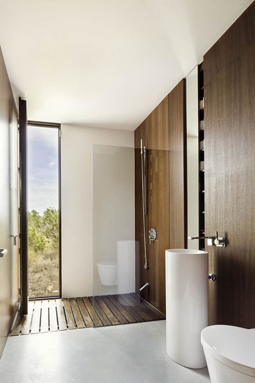 Stijlvolle badkamer in Formentera