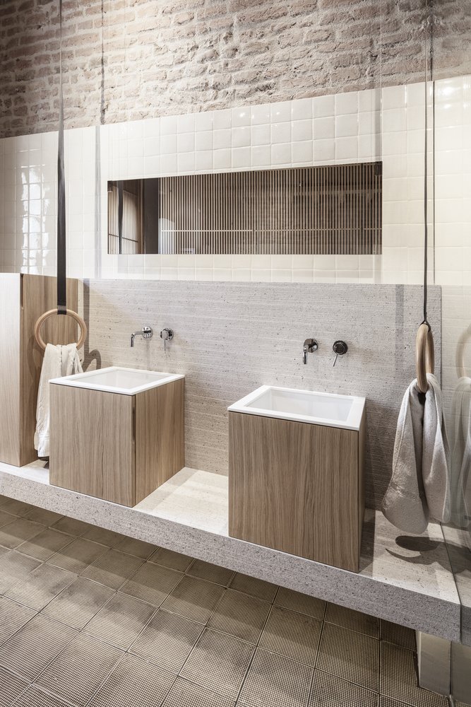 Stoere badkamer met een karakteristiek modern ontwerp