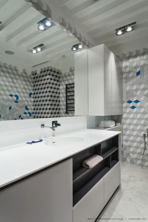 Stoere moderne badkamer door Azovskiy & Pahomova Architects