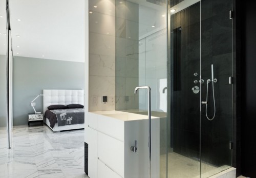 Wenteltrap in badkamer