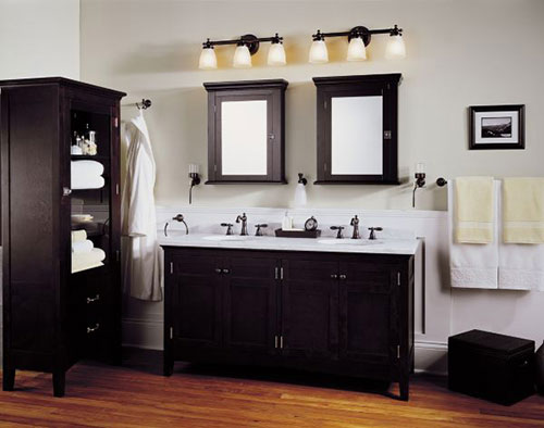 Zwarte kraan badkamer